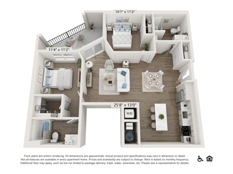 a 3d floor plan of our apartment